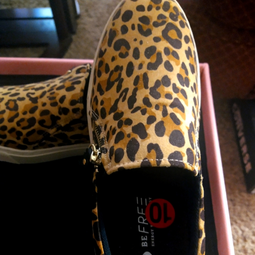 Dr. Scholl's Leopard Print Slip-on Sneakers.